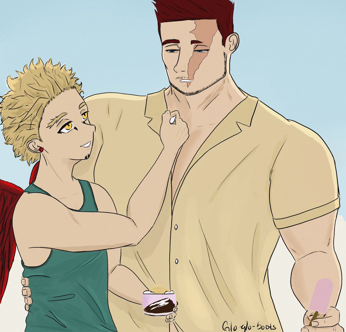 Glo_Glo_Boots's tweet photo. #endhawks #EndhawksPoolParty #hawksbnha #endeavor
Ice Cream https://t.co/LAMEEcKhOa