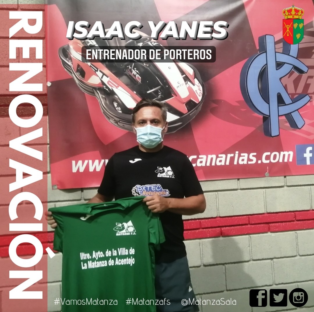 MatanzaSala's tweet photo. #VAMOSMATANZA
Nos congratula anunciar que Isaac Yanes renueva una temporada mas con nosotros. Un placer tener a nuestro "one man club" en nuestro proyecto.
¡VAMOS MATANZA!
#JuntosSomosFuertes #Matanzafs #2aDivisionB #Grupo6 #LNFS #TenerifeFutsal #Futsal #Canarias https://t.co/BDCebBqz12