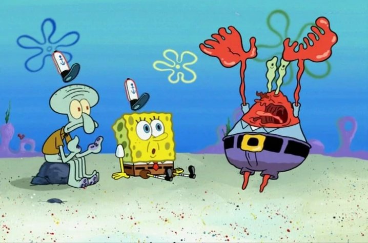 Perfectly Paused SpongeBob Frames on Twitter: "Mr Krabs screaming