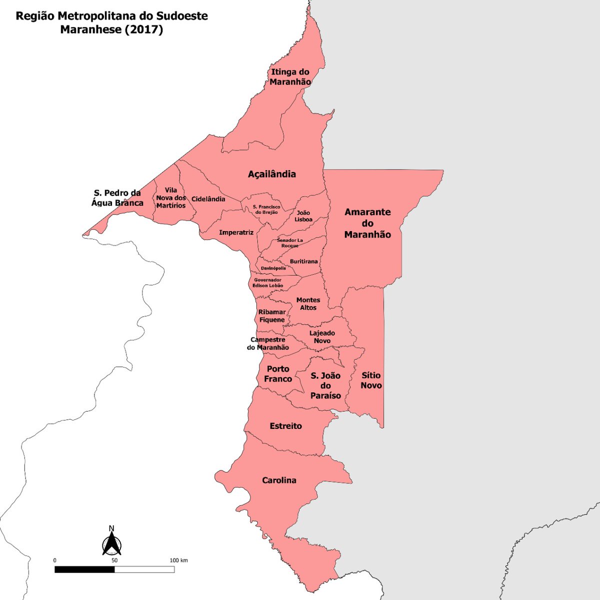 🌃 CONHEÇA as RMINEs
💡 A série Conheça as Regiões Metropolitanas no Interior do Nordeste (RMINEs), inicia com a Região Metropolitana do Sudoeste Maranhense (RMSM), criada pela Lei Complementar Estadual nº 89 de 2005, formada por 8 municípios e aumenta para 22 em 2017