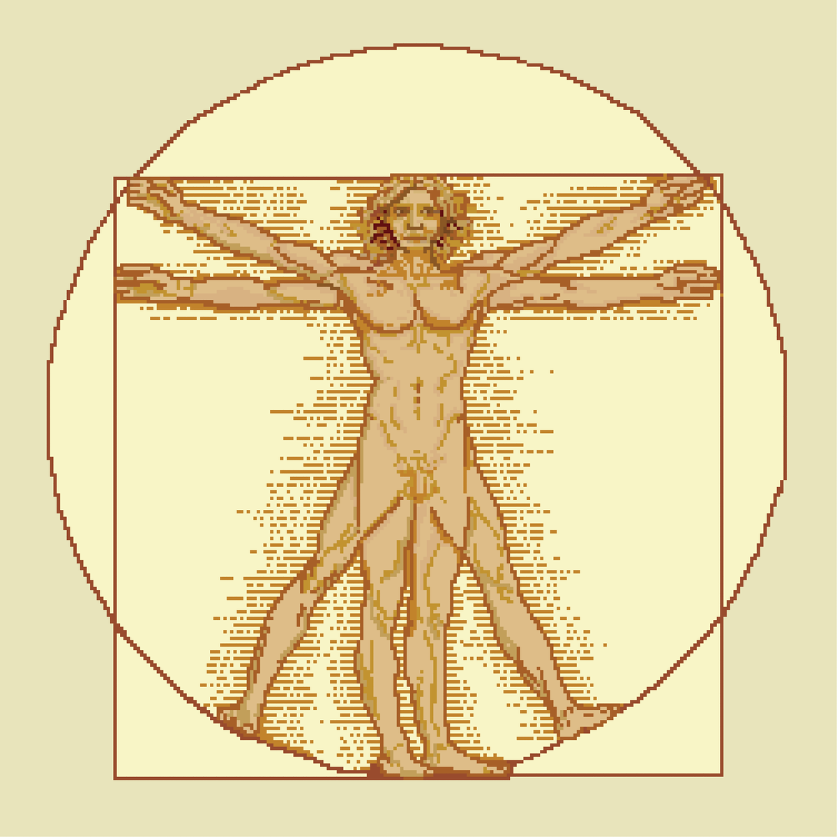 cheerbigears's tweet photo. Vitruvian Man Pixel.First pice in my Hall of Pixel Collection!
https://t.co/HeGdeWN810
#pixelart #pixel #art #punk #NFT #Opensea #nftart https://t.co/zmEKTDNbT8