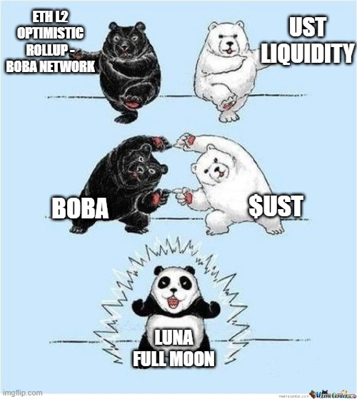 Please support bringing UST into Boba Network. 

UST support on ETH Optimistic Rollup L2s like Boba Network is a huge narrative!

agora.terra.money/t/bringing-ust…