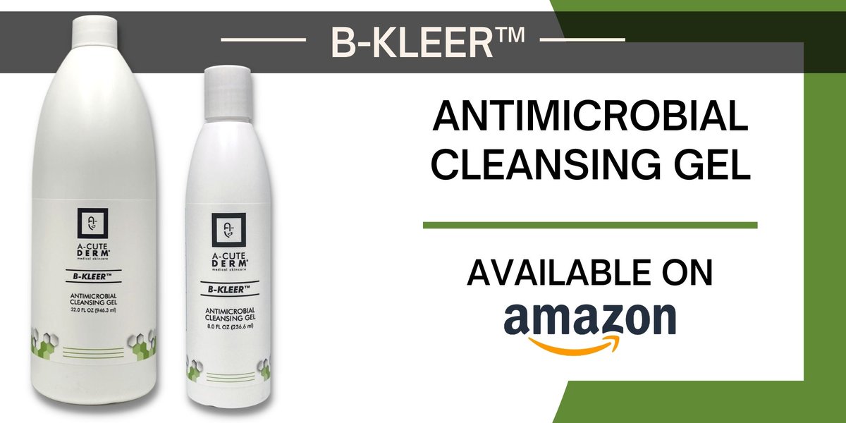 Anytime of the year is perfect to keep #germs and #bacteria away! Nothing could ruin a good day like an #acne #breakout. Keep a bottle of B-Kleer™ Antimicrobial Cleansing Gel on hand to keep your acne in check. || #acutederm #estakronbergmd

Amazon Link:
ow.ly/E74y30rQQKX