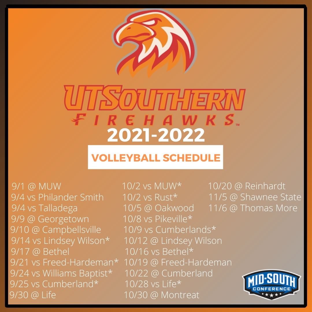 ❕Mark your calendars❕

The moment we have all been waiting for is finally here!!

Excited to enter this years season as <a href="/UTSVolleyball/">UTSouthern Volleyball</a> 🧡🦅🏐 #firehawks