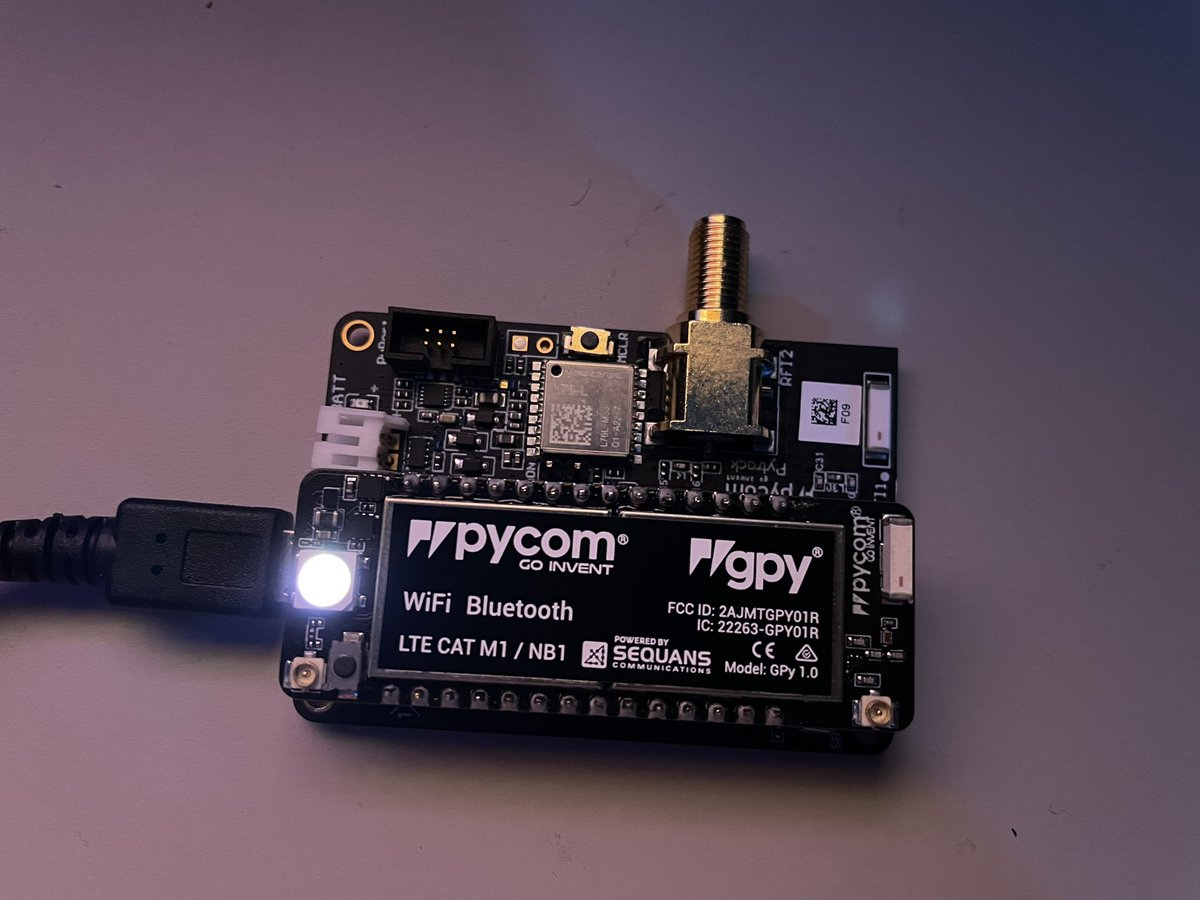 CMDannCA's tweet image. Late night tinkering with the #pycom to build an #iot system for reporting on other systems haha