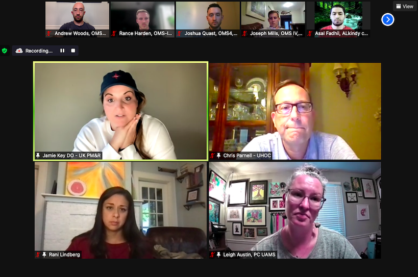 aocpmr's tweet photo. NBD, just us hanging with some incredible people from some incredible programs talking to some incredible future #Physiatry residents! ICYMI, we will have the panel discussion posted to our YT channel in the coming days, so smash that subscribe button! https://t.co/ss7ibgFPkK https://t.co/fTYGgmx4GZ