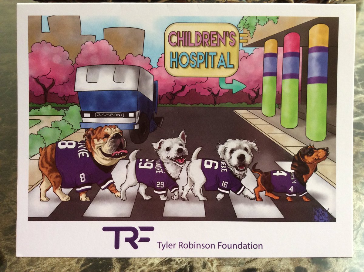 @BarkAndreFurry @TRFdotORG @OvietheBulldog @GoodBoy_CEO After a rotten day, found this cute Thank You card in my mail. Reminder that a) my day was NOTHING compared to what these kids (& many others) face, and b) Ovie, Bark, Deke, & Rocky are the best💚 #PawYouNeedIsLove #SlayCancerWithDragons