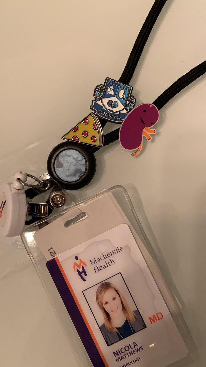 Adding something very important to the lanyard #flozinator #UofTNephrology thanks @PD_Perls for thinking of me!!