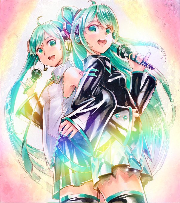 ¶(⁄•˅̮•∖ )⁋¶(  ⁄•˅̮•∖)⁋

#初音ミク生誕祭2021
#初音ミク誕生祭2021 