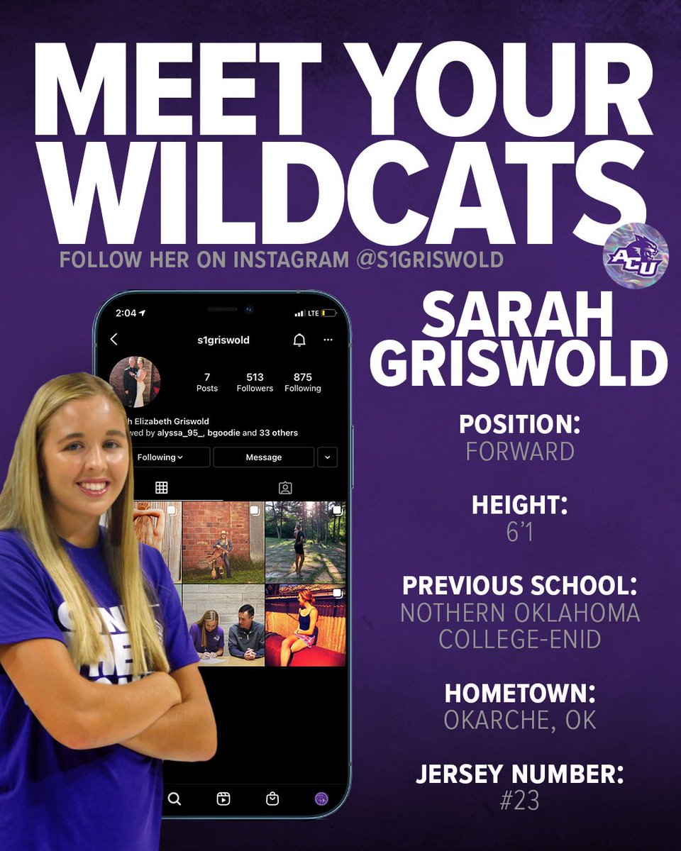 😈 Meet your Wildcats!

Y’all know what to do! Let’s get Sarah from 513 Followers to 530!
