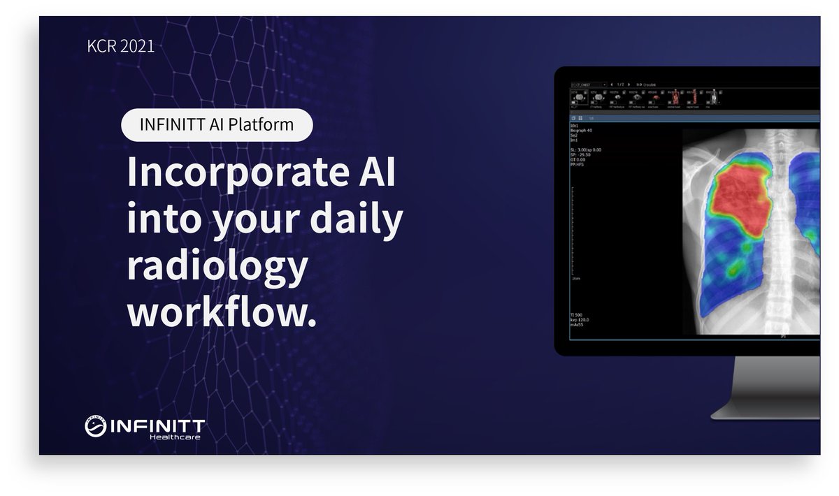 INFINITThealth's tweet photo. INFINITT AI Platform brings artificial intelligence to your daily radiology workflow.
Learn more about INFINITT AI Platform at our onsite booth (#G-07, Hall B2) or through the KCR's online exhibition website.
#KCR2021 #Booth_G-07 #INFINITTHealthcare #AI_platform https://t.co/50VcHng69S