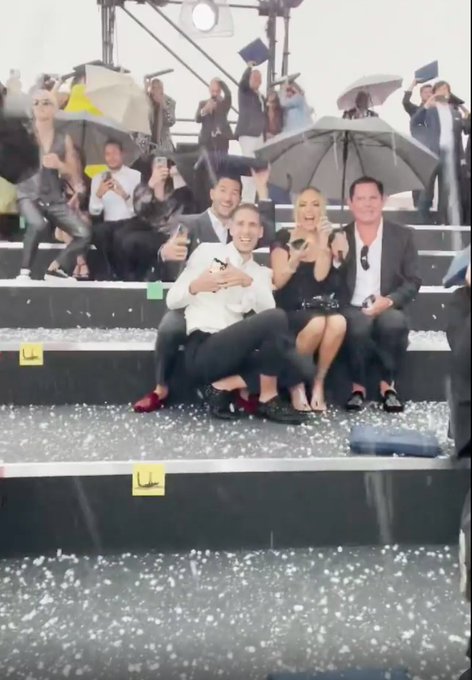 A-listers run for cover during hailstorm at Dolce & Gabbana fashion show in  Italy | PerthNow