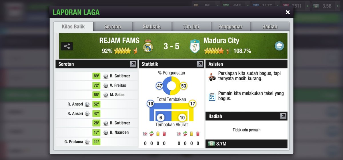 REJAM_FAMS's tweet photo. Full time
 Derby Madura tim tim ane di bantai😢😭💪💪💪
 Vs @MaduraCity01 
@Liga2TEI https://t.co/E7aN3Ij6MP