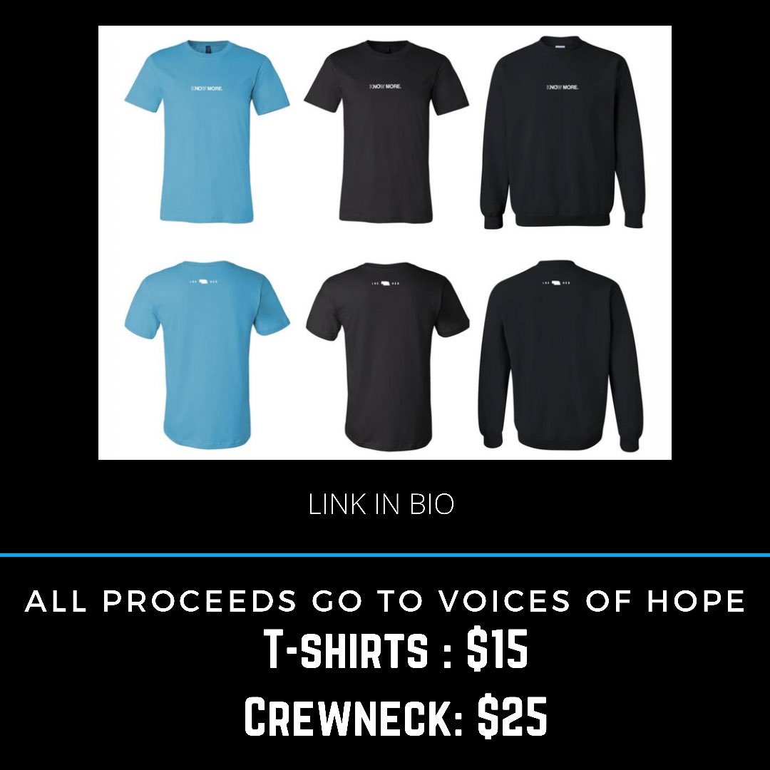 knowmoreunl's tweet photo. In light of recent sexual assaults on the UNL campus, we started this campaign to raise money for a Lincoln non-profit called Voices of Hope. Their focus is on crisis intervention services for victims of various forms of abuse.
Support by buying merch and reposting LINK IN BIO https://t.co/aIJShgne6p