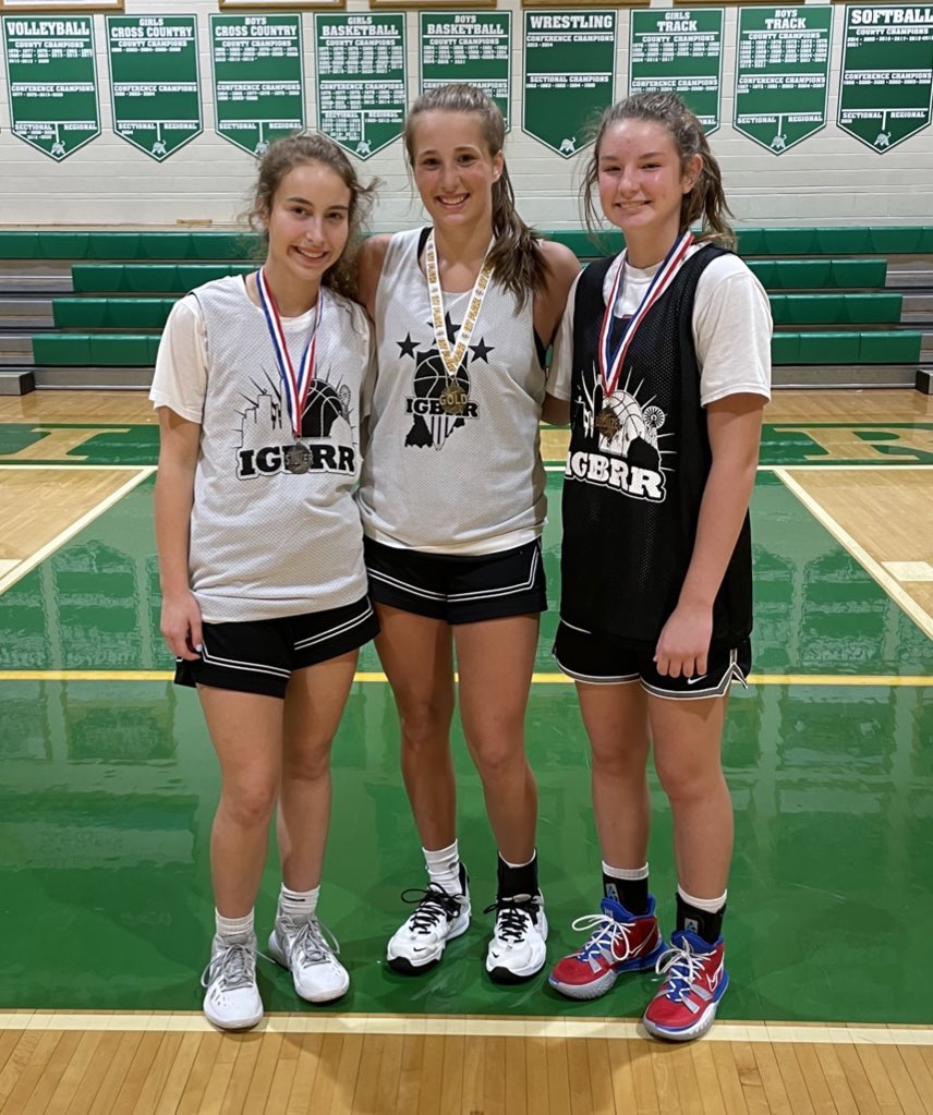 Congrats to IGBRR Futures Camp  3-Point Finalist, Champion Gabby Helsom (2026 / Homestead), Runner-up Ava Robbennolt (2025 / Bloomington North) and Second Runner-up Hannah Menser (2027 / Plainfield).