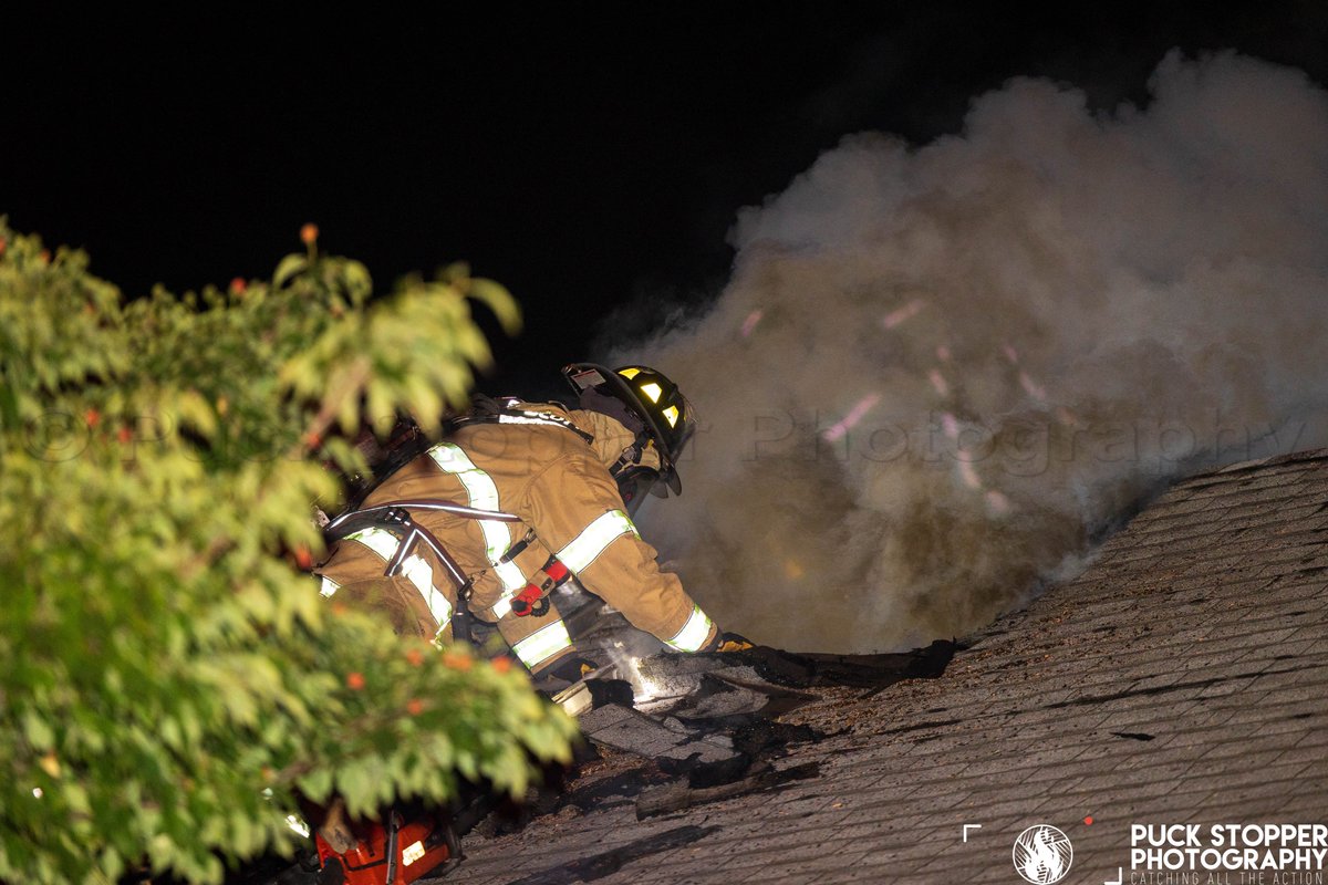 PSPhoto1's tweet photo. On Saturday night Stamford firefighters worked a second alarm fire on Reynolds Avenue. Companies arrived to find heavy smoke showing from the rear and attic of a house. A second alarm was struck due to severe water issues in the area. See more at https://t.co/C7eAvyyuws. https://t.co/raAoWYH2cp