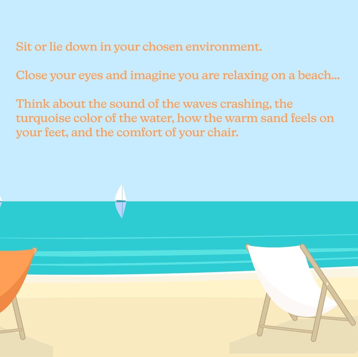 ClarityClinic_'s tweet image. #Visualization is an effective tool for anxiety, panic attacks, stress, and more. Beach visualizations are helpful for many people, however, you can visualize any environment in which you feel relaxed and peaceful. 😌
#visualizationexercise #relaxationtechnique #ClarityClinic