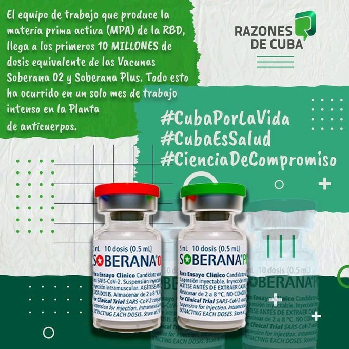 🇨🇺💉 #CienciaDeCompromiso el pueblo cubano y de cualquier lugar del mundo donde estén nuestras vacunas, estará agradecido por usted que hacen de la ciencia salud #ACubaPonleCorazon #Cuba #COVID19 #CubaPorLaVida