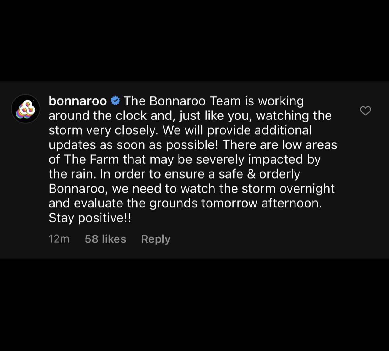 Bonnaroo update