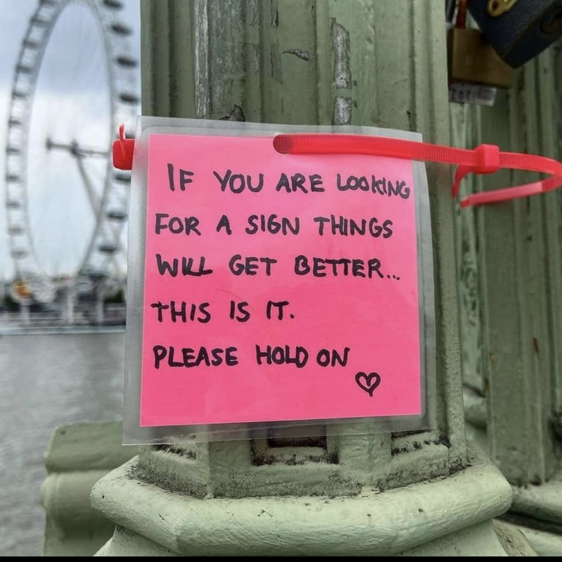 988Lifeline's tweet photo. If you were looking for a sign, this is it. You matter and you are loved 💚 And if you're struggling with some tough thoughts or emotions right now, give us a call at 1-800-273-TALK (8255). We want to help you through this.

📸: @ thehappysnapshot on Instagram. https://t.co/c4T0D97g3N