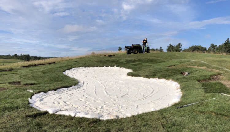 The awesome sandbagging army!