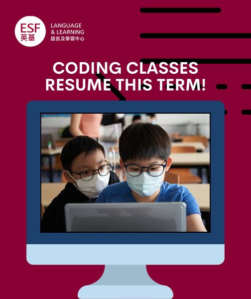 ESFLanguage's tweet photo. Coding resumes this September! Join these computer wizzes during term time to learn the basics of web development and dip your toes into coding.

Available both online &amp; on-site at our schools.

Enrol: https://t.co/TgzK206zlx
#GirlswhoCode #LearnStem https://t.co/wOxcZ3I3uv