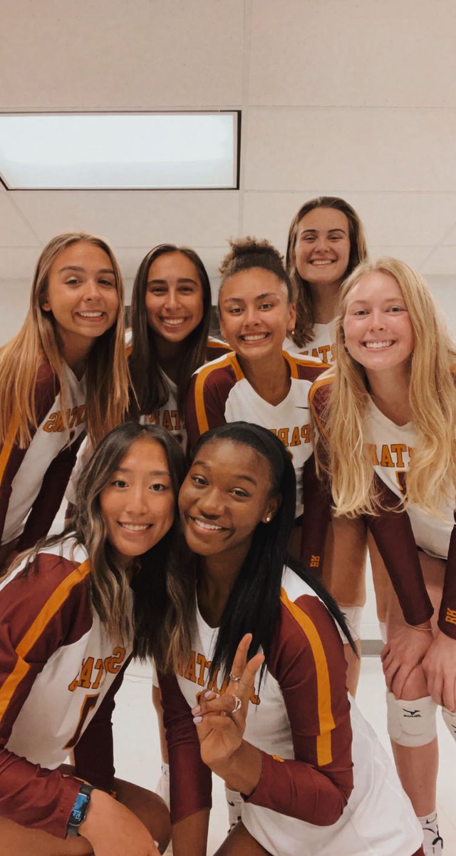 <a href="/BRHSVolleyball/">Broad Run Volleyball</a> SENIORS start their last season with a WIN over Dominion  #GoSpartans ❤️🏐💛