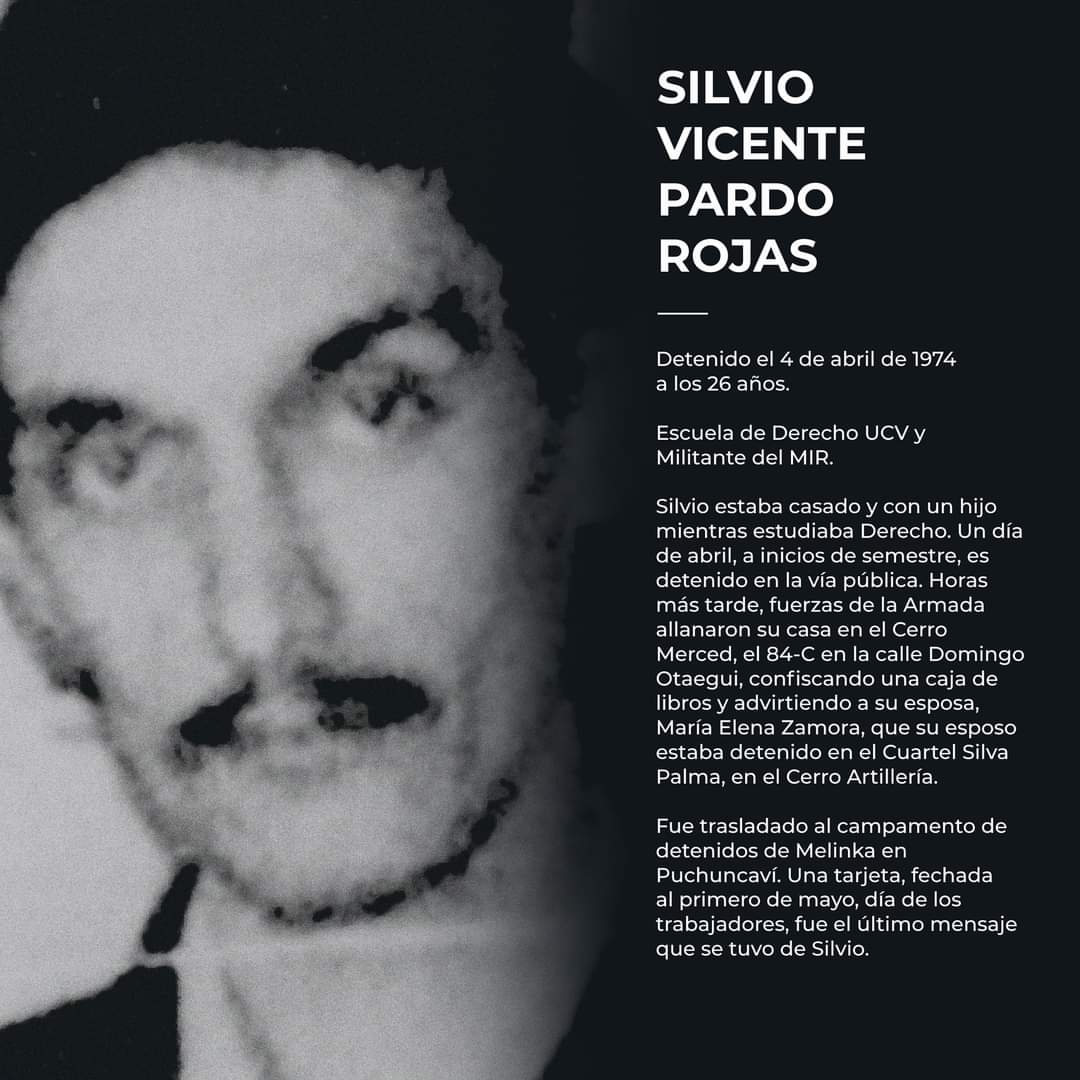 FEPUCV_'s tweet photo. (...) Fecha que tiene estrecha relación con el período de Dictadura cívico-militar vivido en nuestro país, la cual fue una práctica sistemática utilizada por la Junta Militar y sus organismos represivos para eliminar a quiénes consideraron "enemigos internos". https://t.co/7aVs3ITOU9