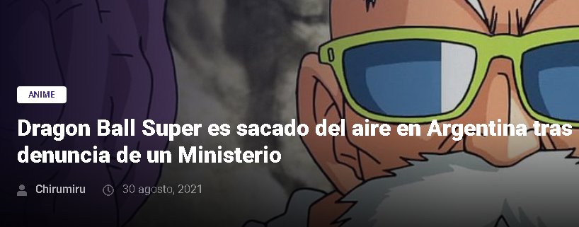 TheBerisso_H's tweet photo. Pasan tantas cosas en este país, y sobre todo hay tantas cosas de las que el Ministerio de Mujeres debería hacerse cargo... pero no, para ellas es más importante denunciar y sacar Dragon Ball del aire en Argentina, qué manga de inútiles que son. https://t.co/rB6IDt3cIV