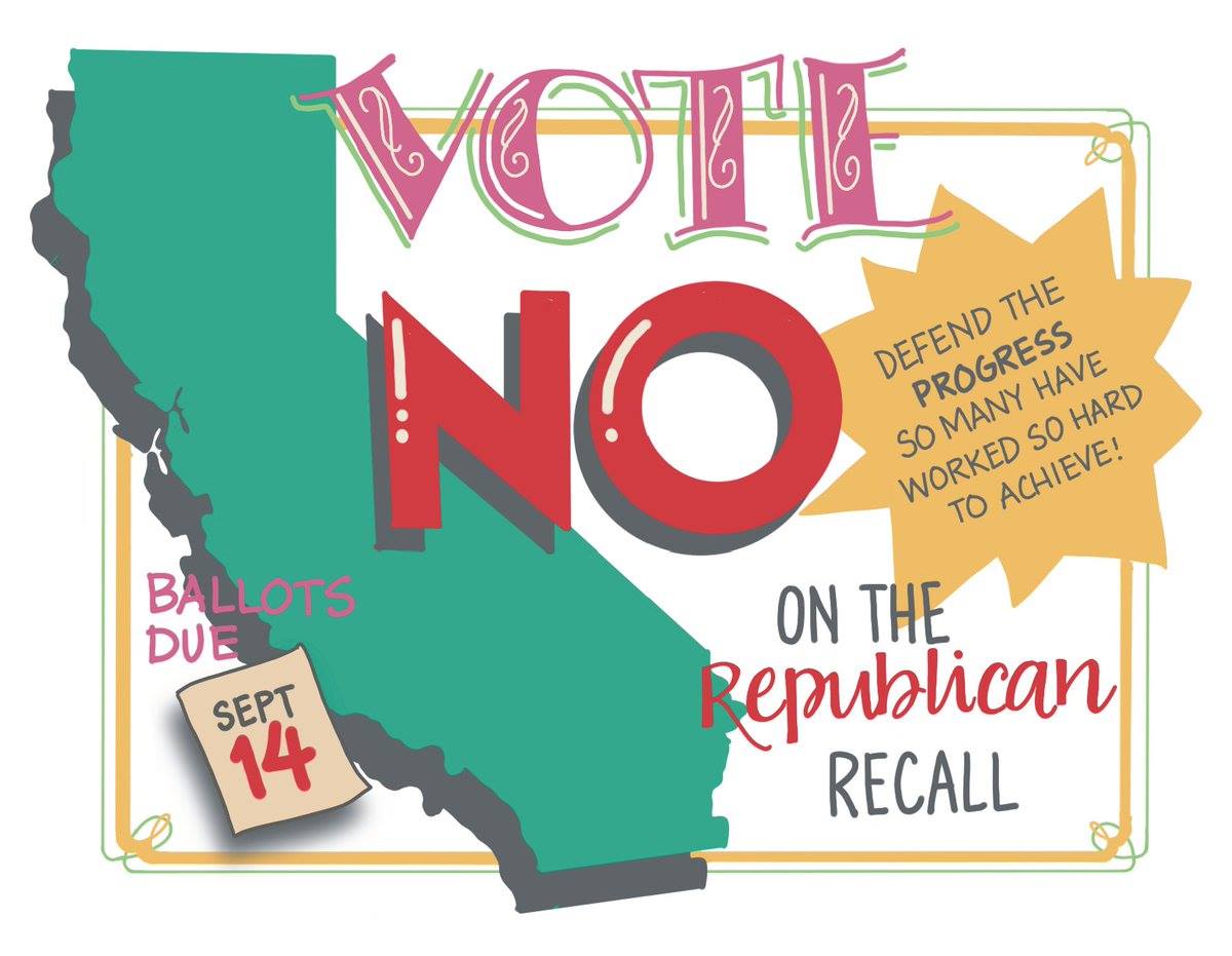 Have you voted NO yet in the CA Republican recall? #voteno #vote #NoRecall (Wish I knew who made this great image - thank you!)