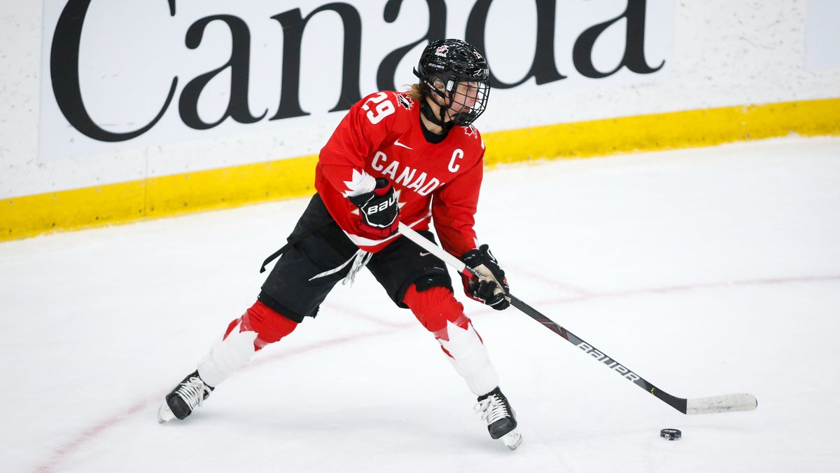 TeamCanada's tweet photo. Next stop ➡️ IIHF #WomensWorlds final 🙌

After a 4-0 victory over Switzerland, #TeamCanada will play Team USA for 🥇 tomorrow night 👀

Get the details: https://t.co/9Xm7dcm60V https://t.co/LMtzSSWv10