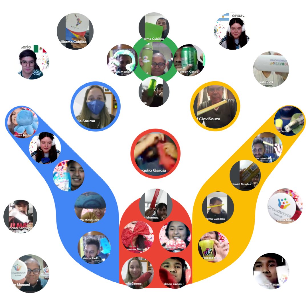 I had a lot of fun at LatAm's #GoogleCrowdsource 5th birthday celebrations 🥳 #CrowdsourceTurns5

We played A LOT of games, many related to #ShareYourWorld. In one of them we had to look for objects in Crowdsource's colors, gifts, and other fun things. <a href="/_RogeRoy/">Roy</a> was the winner!