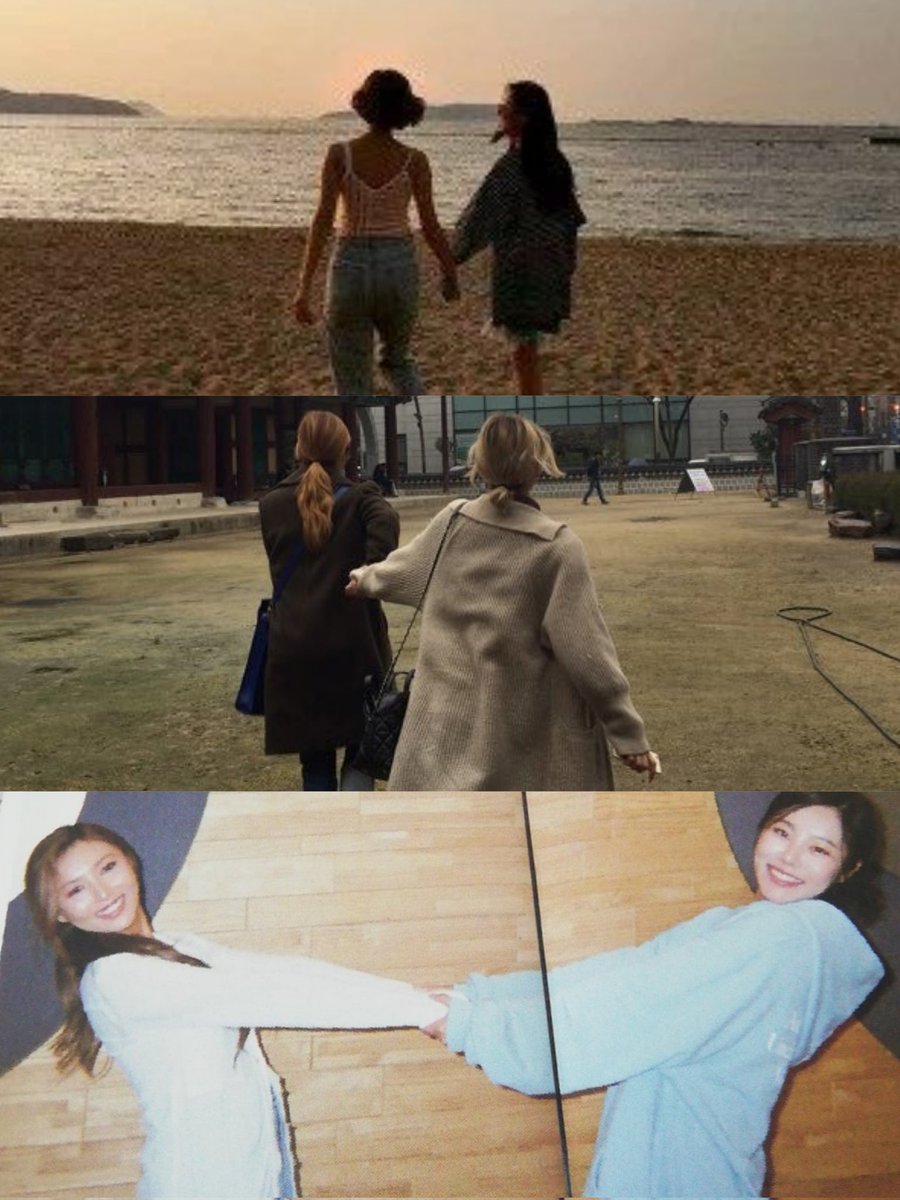 mswheeinshin's tweet photo. "when you get swept away, i'll hold you tight. when I get swept away, you hold my hand" - hwasa to wheein 🥺 https://t.co/umUyiWnLQc