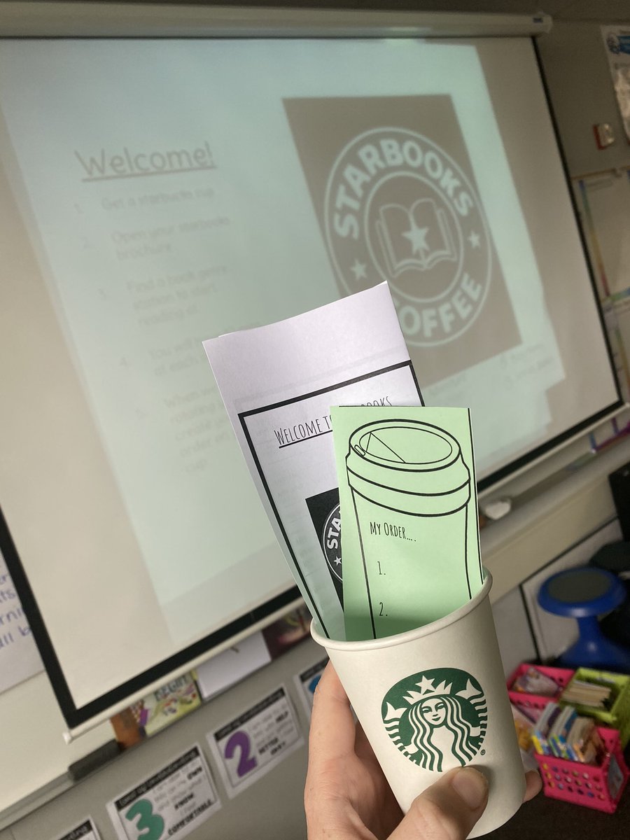 ellamcp92's tweet photo. Getting students excited about using our classroom library with Starbooks! We had a blast reading all different kids of books today. ☕️📚 @NarancaMustangs https://t.co/yCBzr5Eyh2