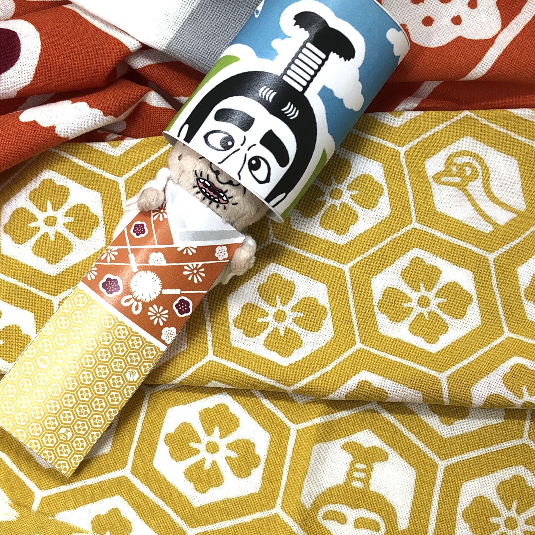 志村けんのバカ殿様 御朱印帳 総柄巾着 2点セット 志村けん 風呂敷 巾着