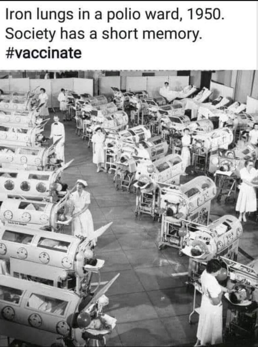 human_frozen's tweet image. polio, iron lungs, 1950.

#covid #deltaplusVariant  

lessons from the past