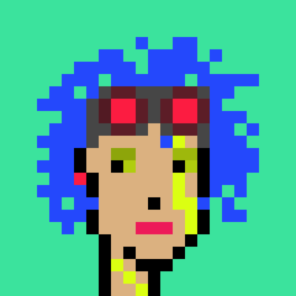 ParallelPunks's tweet image. Parallel Punk #040 was sold on secondary market for 50xtz 🚀