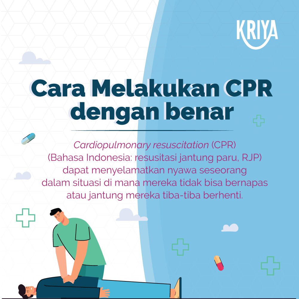 KriyaPeople's tweet photo. Terlalu sering di seri drama medis jika ada karakter yang pingsan langsung diberikan alat defibrillator, alias alat setrum-setrum jantung itu. Padahal, belum tentu itu dibutuhkan. Biasa yang lebih penting dan efektif adalah kompresi dada atau CPR! https://t.co/MrYguKduzO