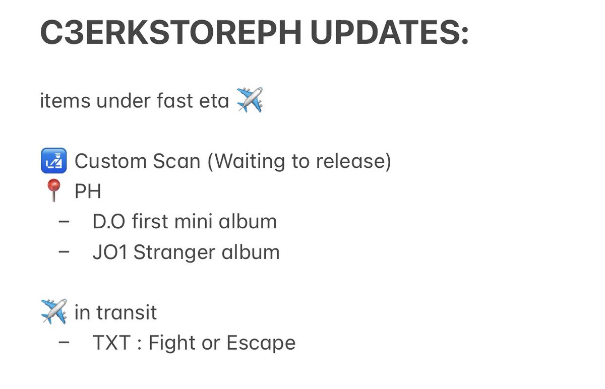 C3erKStoreph's tweet photo. #C3ERUPDATES
Here’s the update for upcoming shipment. Due to Covid and lockdown restrictions, custome scan took longer than usual. Waiting for release from customs. We will keep you updated once we have a notice. Thank you for your patience. https://t.co/oelJXr0niH
