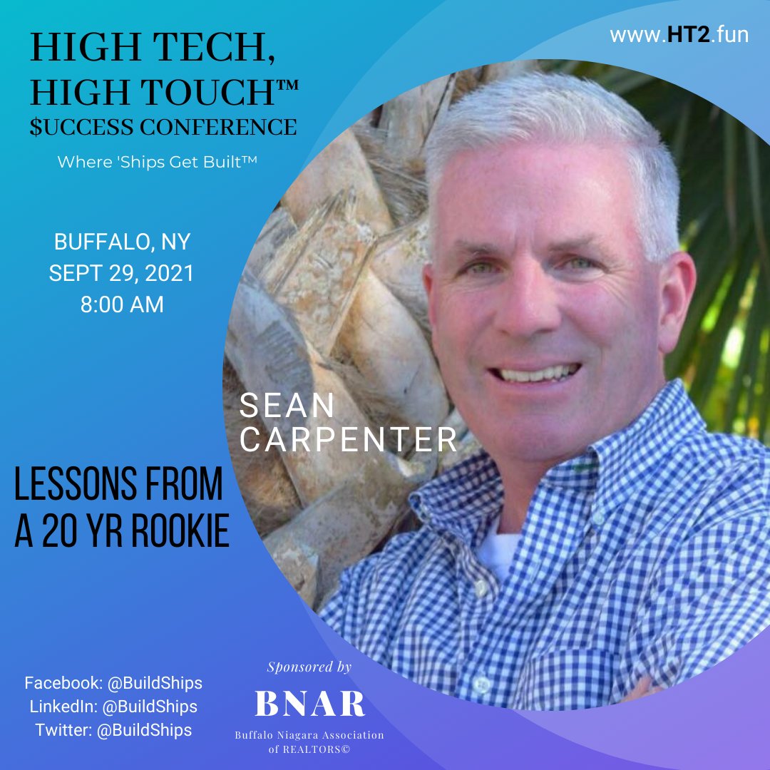 On 9/29/21, <a href="/SeanCarp/">Sean Carpenter</a> will be rocking #HT2 in #Buffalo with lessons of epic wisdom... <a href="/BillRisser/">Bill Risser</a> <a href="/MikeLeimeister/">Michael Leimeister</a> <a href="/ClicknSucceed/">REsults Consulting</a> <a href="/LisaPBiggar/">Lisa Biggar, REALTOR®</a>