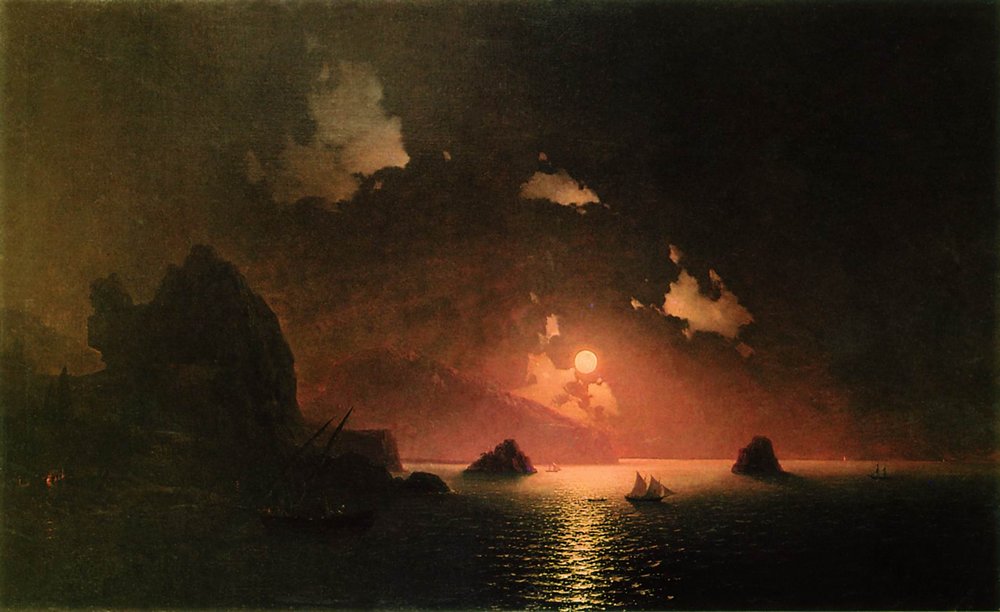 aivazovski_art's tweet photo. Gurzuf night, 1849 #romanticism #ivanaivazovsky https://t.co/i7Tzu60mmG