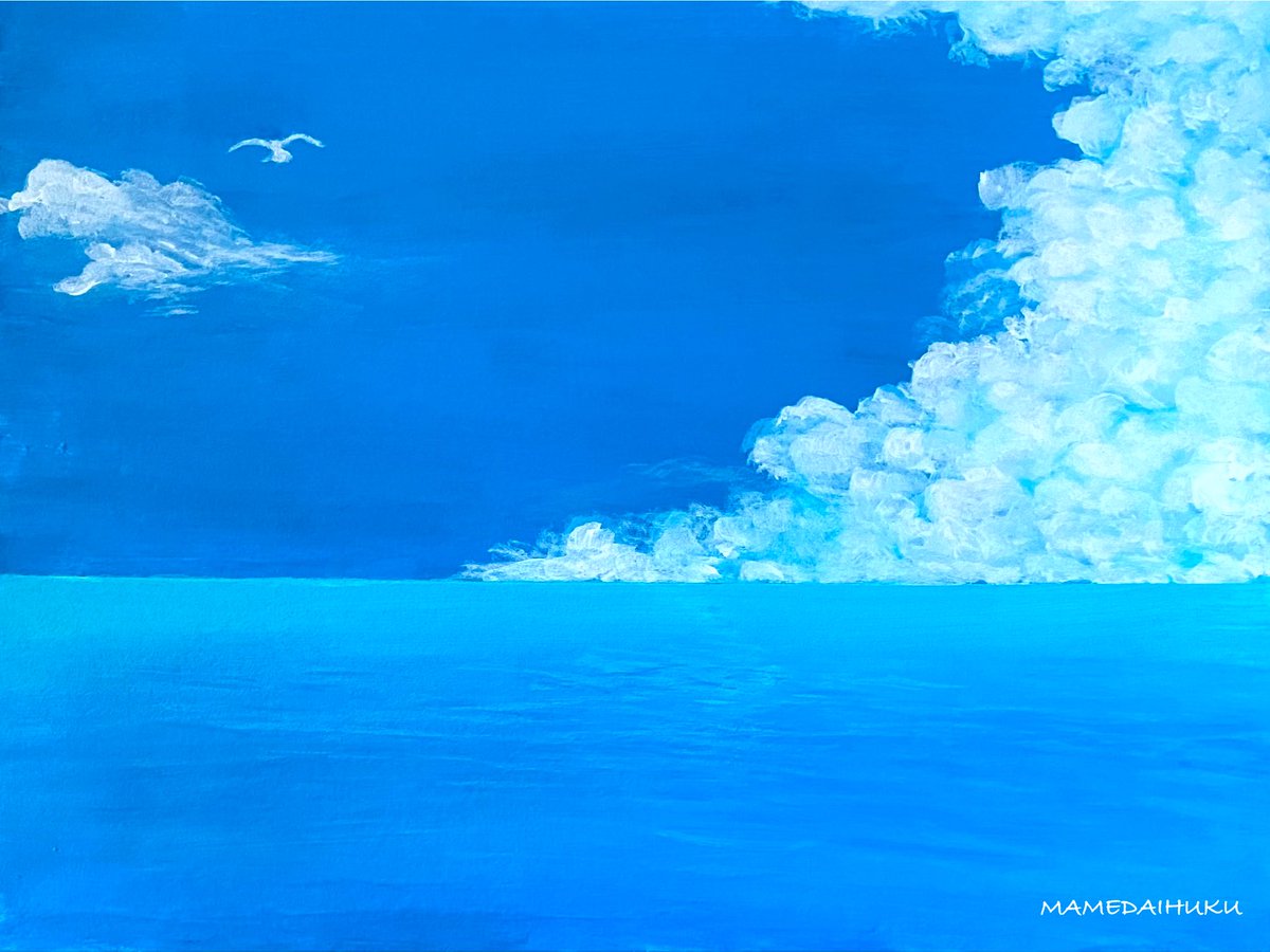 hello_n_daihuku's tweet image. こんにちは!
空や海を描くことが多いです。1ヶ月に1枚以上描けたら良いなくらいの頻度ではありますが爽やかさや和やかさ、癒しを感じられるものを創れたらなと思います。よろしくお願いします!
#絵描きさんと繋がりたい
#絵柄が好みって人にフォローされたい