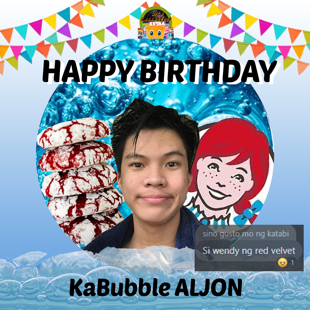 uplblabanderos's tweet photo. Happy bubbles day sa aming taga-sampay na si KaBubbles Aljon, gusto nya raw ng picture kasama si wendy ng red velvet para sa birthday nya kaya binigay na namin.

Pub ni Job, Caption ni Diether

#streamqueendom #redvelvet #wendy https://t.co/MshFDFfcbT