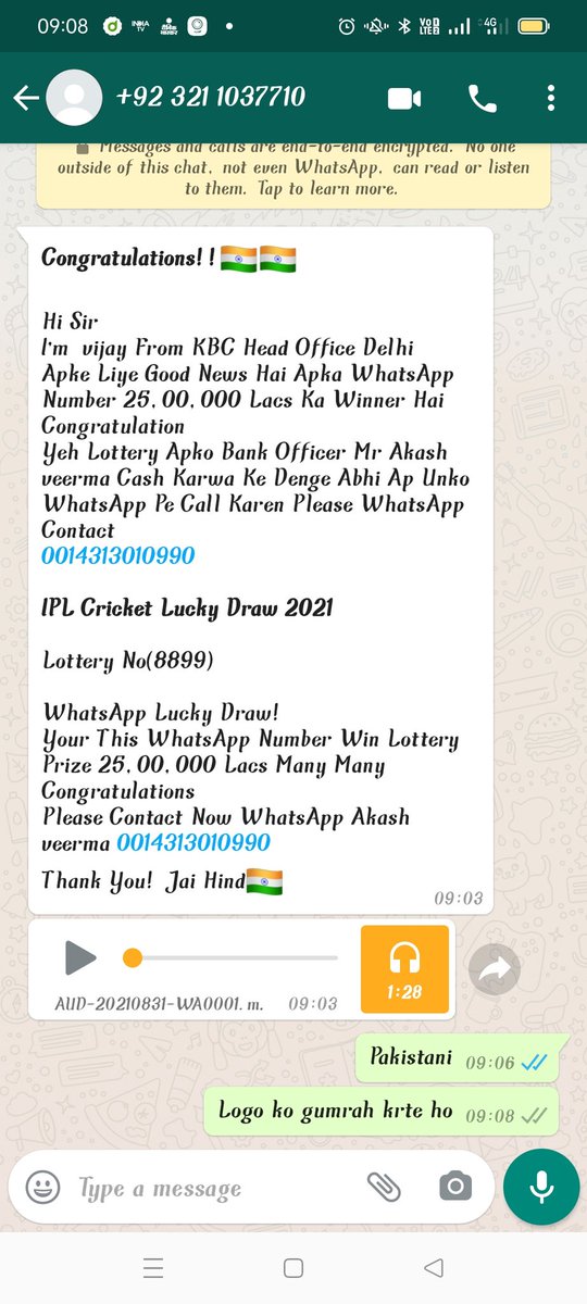 <a href="/PMOIndia/">PMO India</a> <a href="/Cyberdost/">CyberDost I4C</a> <a href="/Ajinathmunjavle/">@jinath Munjavle</a> 
<a href="/dharmender01234/">dharmender</a> <a href="/Kamal_LALCHAND/">LALCHAND KUMAWAT</a>  <a href="/WhatsApp/">WhatsApp</a>  मेरा सवाल व्हाट्सएप के लिए, बहुत से फ्रोड आपके aap से होते है, जिसका example में  आपको दे रहा हु, जो कि एक पाकिस्तान नंबर से sms आया है, आपकी इनके regarding कोई पॉलिसी नही है क्या, सरकार इसे देखे