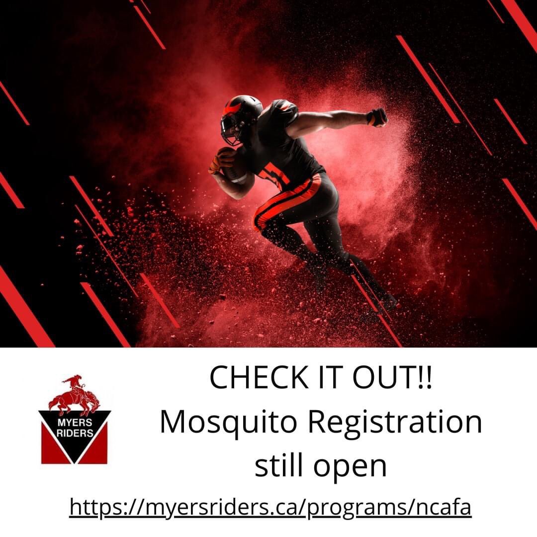 Still interested and want to check it out?  Looking for players - 10 &amp; 11 yrs old.  DM us for info #myersridersfootball #myersridersmosquito #supportthesport