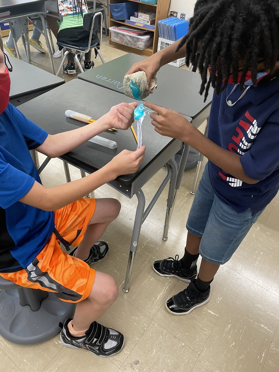 We listened to Mr. Peabody’s Apples. Our activity was with toothpaste. I told them they had to squeeze all the toothpaste out and put it back in the tube. The looks and comments cracked me up! Great conversations around this activity!  <a href="/HMC1Ingels/">Ingels Elementary</a> <a href="/HMC1Proud/">Hickman Mills C-1 School District</a>