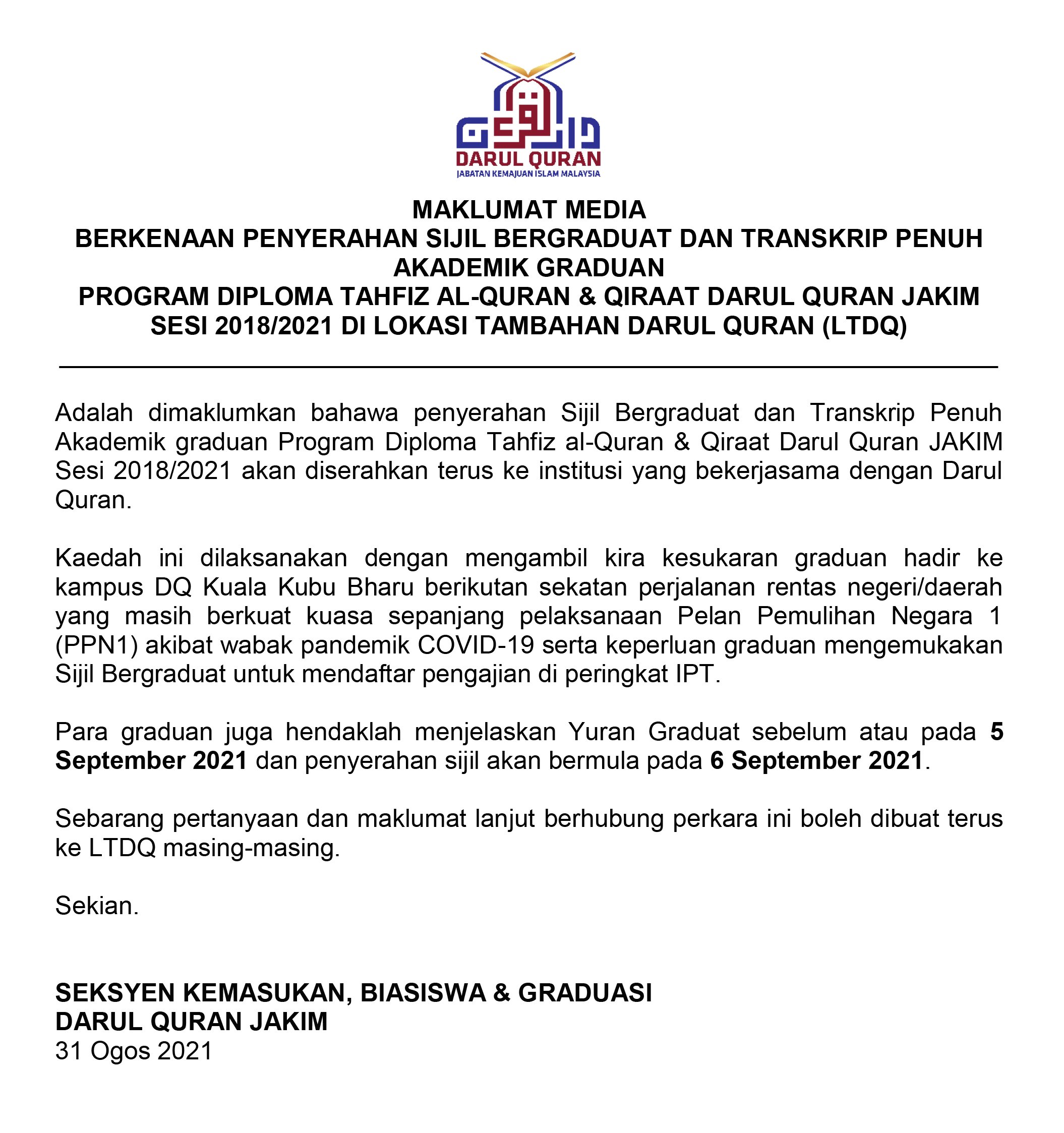 Darul Quran Jakim Darulquranjakim Twitter
