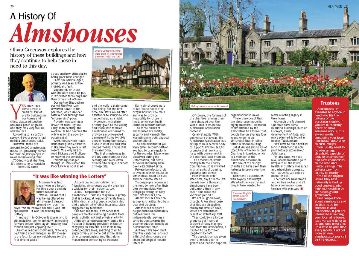 A big thank you to <a href="/oliviagreenway/">Olivia Greenway</a> for her feature on almshouses in the latest People's Friend publication and to The Richmond Charities for contributing. #almshouses #SupportAlmshouses <a href="/NickPhillipsCEO/">Nick Phillips</a>