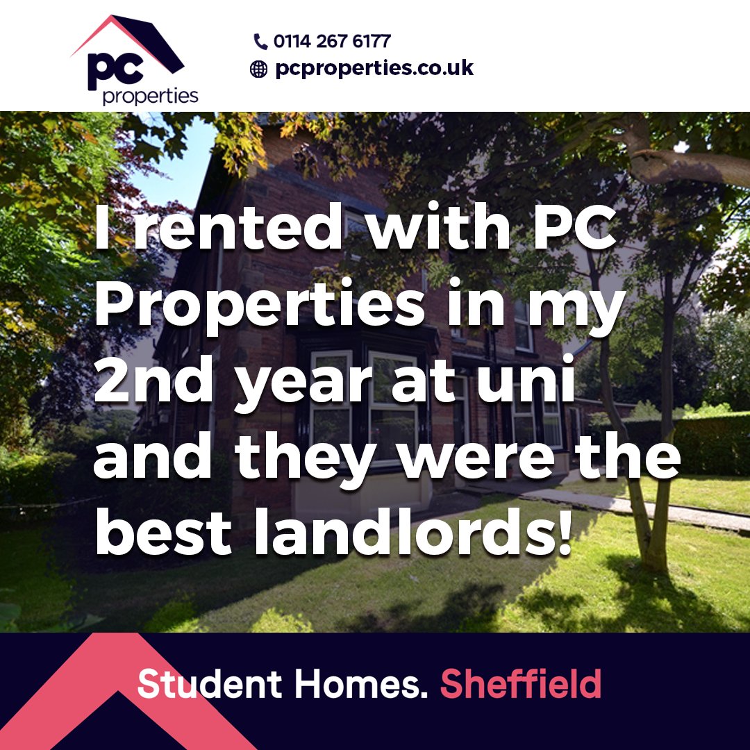 pcpropertiesuk's tweet photo. More reviews that recognise our hassle free maintenance 🥳 - thank you Megan for taking the time to leave this 😃

#studentproperty #sheffieldstudents #studenthousing #studentrentals #studenthouse #studentlife https://t.co/y8InhrUkQj