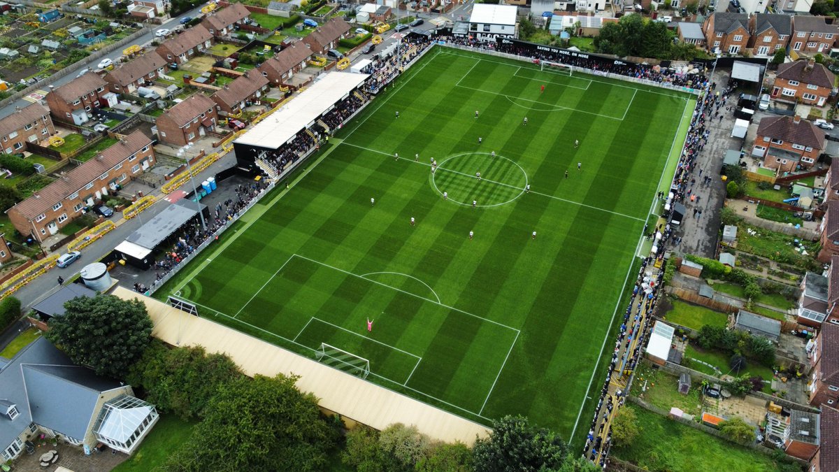 Not the result we wanted yesterday, but we almost broke our record attendance at The Brewery Field.

Thank you for your continued support 👏⚫️⚪️

📷 <a href="/AndersonAerial1/">Anderson Aerial Videography</a>